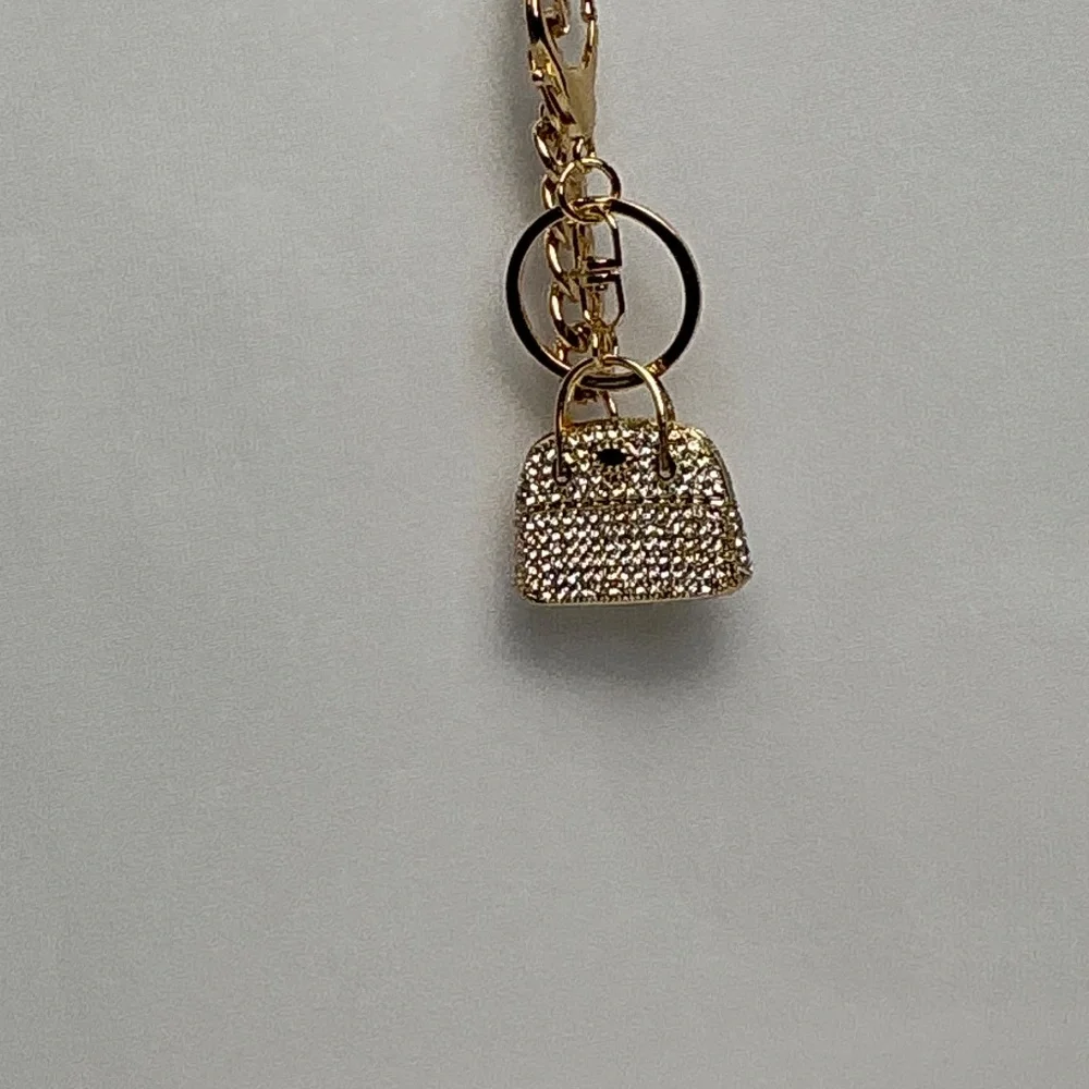 Fabulous rhinestone speedy crystal bag charm key ring